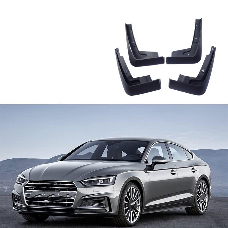 Guardabarros para lluvia y barro compatibles con coche A5 2017-2020 kit de 4 piezas 4