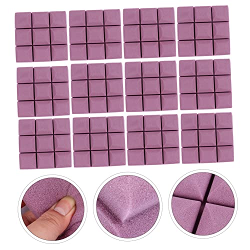 12 piezas de paneles absorbentes de sonido color violeta para puertas y techos miniatura 3