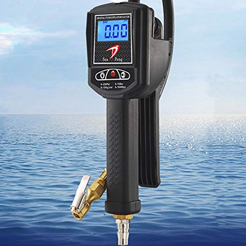 Indicador de presión DP-002 Pantalla Digital Carga y desinflado Indicador de presión de neumáticos Barómetro Pistola de automóvil de Alta precisión