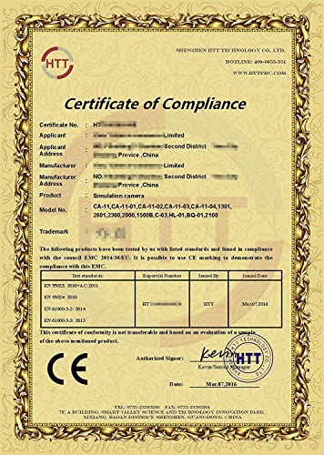 JZK 2 x nep-dummy bewakingscamera CCTV-dome-camera, met led-knipperlicht, echte replica wit - Image 8