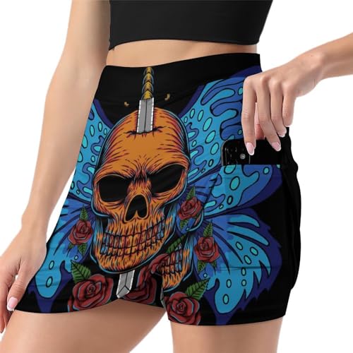 Jupe short de golf et tennis femme avec poche mini jupe sport