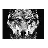 ZYHFBHFBH Cuadro en Lienzo Arte en Blanco y Negro Arte de la Pared Animal Carteles e impresión...