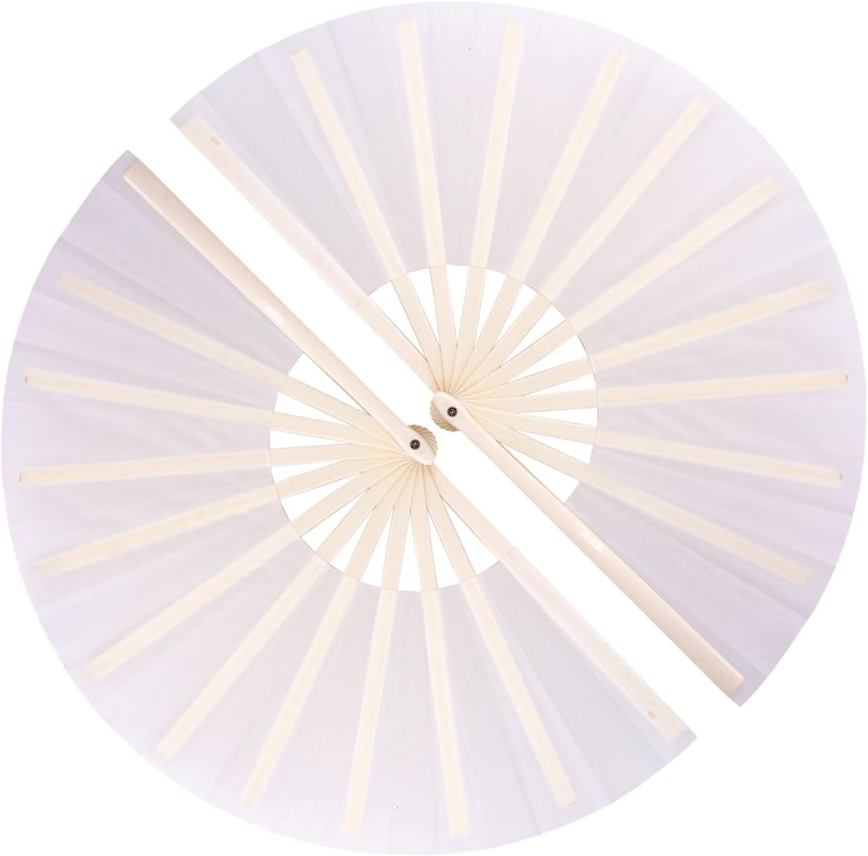 Amajiji Rave Fan, Large Clack Folding Hand Fan Line Dance Popping Fan, Big Handheld Clap Fans for Line Dancing EDM, Music Festival, Club, Event, Party, Performance 2 Pcs (Pink)