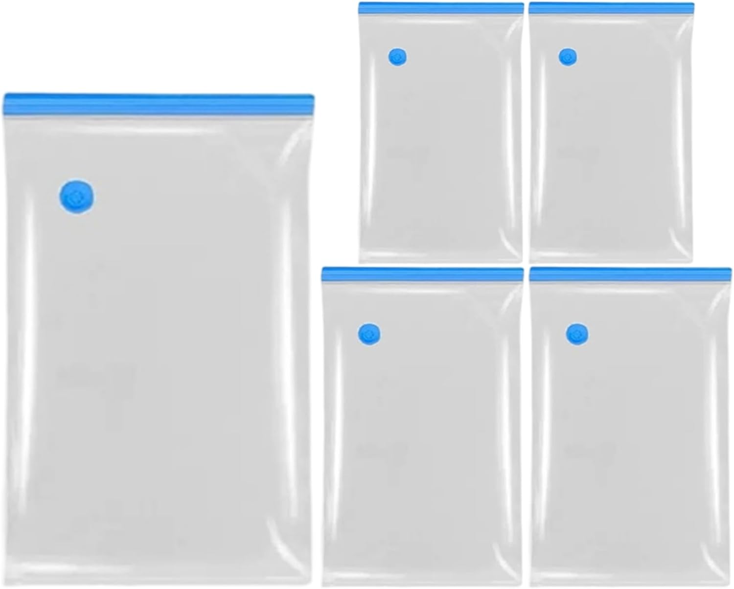 Vacuum Storage Bags with Pump, Space Saver Bags for Clothing and Blankets, Vacuum Seal for Travel and Home Organization, 12Pcs.