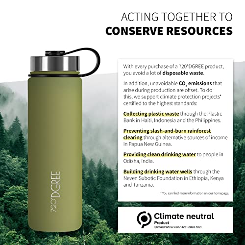 720°DGREE Vaccum Insulated Water Bottle “noLimit“, 1200ml, Leakproof, BPA-Free, Thermo Stainless Steel Flask - Image 4