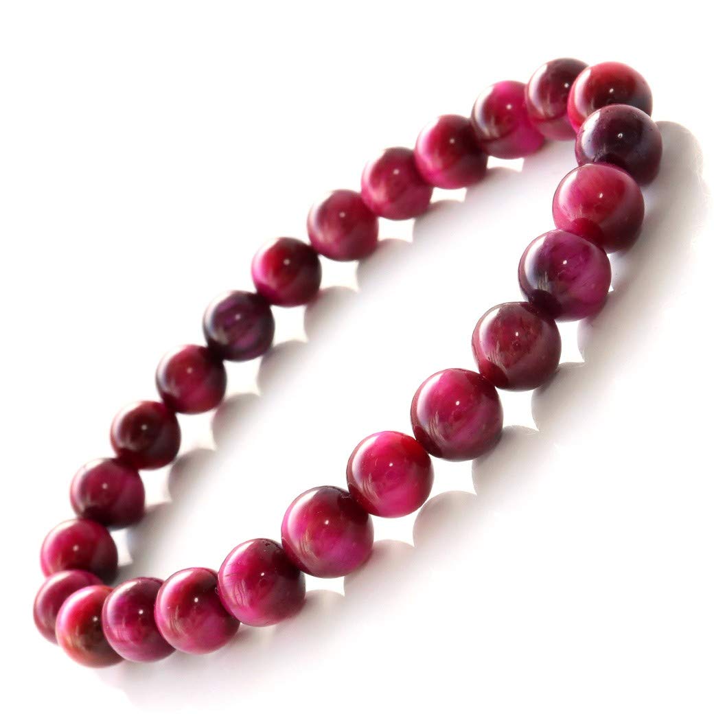Amazon.co.jp: [GOLD STONE] ピンク タイガーアイ ブレスレット 8mm 虎