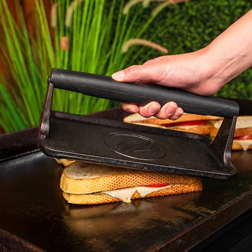 Blackstone® Pre-Seasoned Cast Iron Griddle Press, 10" x 5.5", Black - image 5