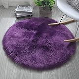 Matériau souple: notre tapis moelleux ronde est faite de laine artificielle, coffre-fort et pas d'odeur, pas facile de jeter et de pause, peut vous accompagner pendant une longue période
