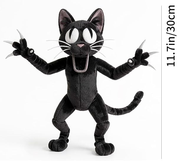 99 Nights In The Forest Plush Toy, The Cat Villain Collectible Soft Toy, Cat Entity Game-Inspired Stuffed Animal For Kids & Adults, Cuddly Plushie Gift For Christmas, Halloween & Birthdays (Standing) - 5