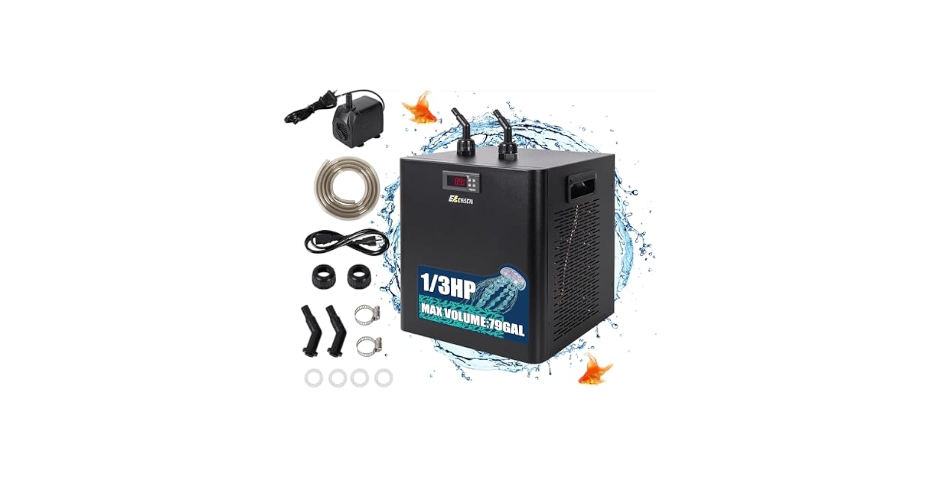Amazon.com: Ezcasch Aquarium Chiller, 79 gal 1/3 HP 300L