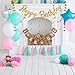 Artistrend Happy Birthday Banner Gold Decorations Set with Garland and Swirls
