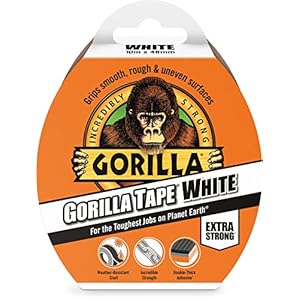 Gorilla 3044611 Tape Duct Tape White 48mm x 10m
