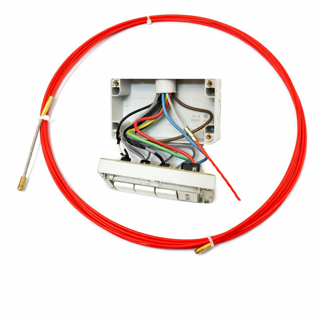 Sonda Passacavi Professionale in Fibra di Vetro IL PASSACAVO DEFINITIVO, Pilota cavi elettrici - innovativa Struttura TechFirerGlass Ø 2 mm. Molla Elettricista Ultra Rigida.