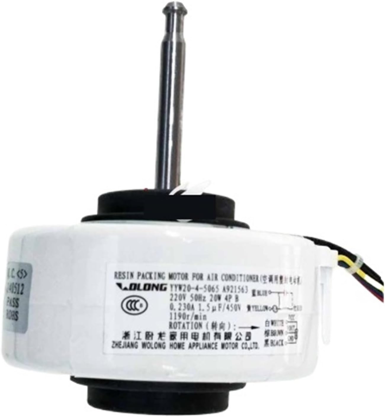 Air conditioner inner machine motor YYW20-4-5065 YYW20-4-2491 RPG18A-15 T26N4P A921544 Motor fan