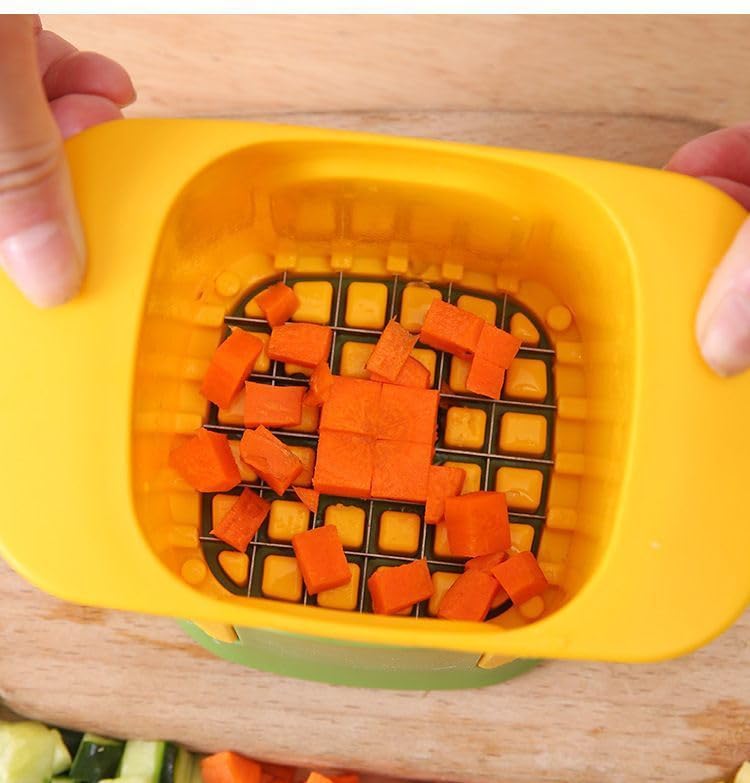 Cortadora manual multifuncional para vegetales amarilla miniatura 6