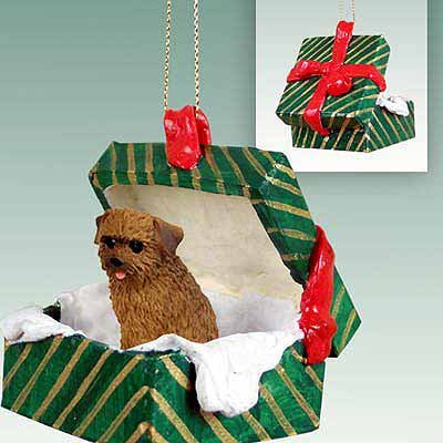Conversation Concepts Norfolk Terrier Gift Box Christmas Ornament - Delightful!