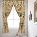 Popular Bath Sinatra Sequin Window Curtain with Tiebacks, Champagne Gold, 36x54 Inches