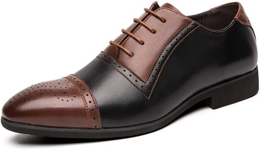 Chaussures Oxford Brogues Marron Fait Main Pour Homme - Neuves Avec Emballage - Cuir Pleine Fleur
