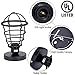 Asnxcju Vintage Semi Flush Mount Ceiling Light, Industrial Black Metal Cage Farmhouse Ceiling Light Fixture for Hallway Porch Stairway Bedroom Kitchen 2 Pack, E26 Base, UL Listed