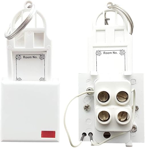 Evoke Electric White Polycarbonate Modular 32 Amp DP Switch with LED and KeyTag – Pack of 5 Pieces