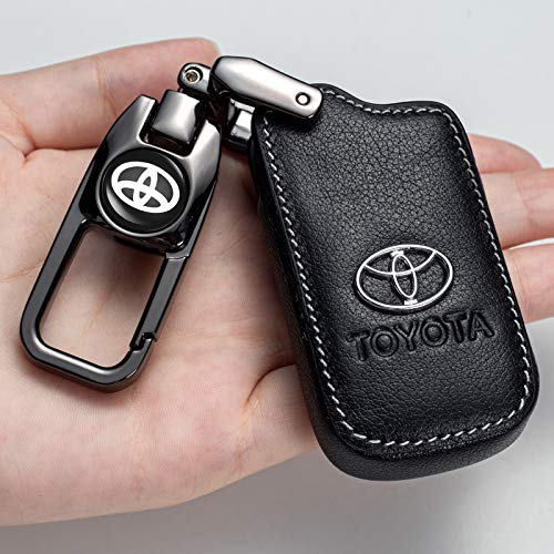 Car Key Cover Key Case Replacement For 2018 2017 2016 Toyota Tacoma Land Cruise Prius Key Fob Cover,Smart Key #TOP2