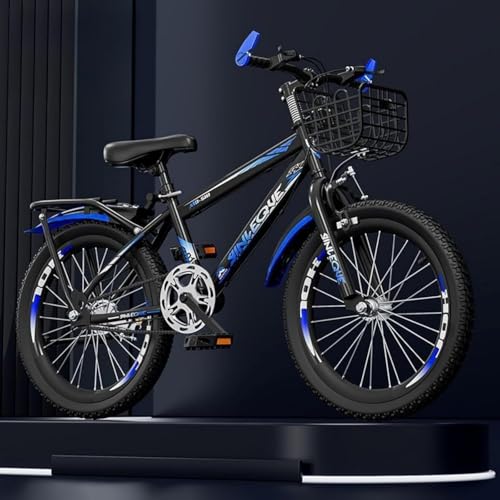 Dazzix新登場子供用自転車の 変速 子供用マウンテンバイク 18-24インチ プレミアム炭素鋼 MTB 7〜17歳の 小学生 スポーツバイク 内部配線 ディスクブレーキ 学生バイク (22インチは身長139cm〜158mに適しています,シングルスピード