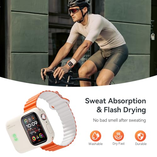 44mm Charger Power Bank Case with Watch Band USB C, for iWatch Charger Fast Charging, 1200mAh Compatible with Apple Watch Series 9/8/7/6/5/4/3 SE 45mm 44mm 42mm - Image 4