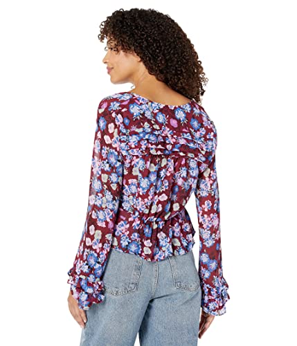 Free People Maybel Blouse Shiraz Combo Md (Women's 8-10) #TOP1