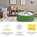 Bällebad Baby 80Cmx30Cm Schaumstoff Ball Pit Kinder Rund Bällebad ab 1 Jahr Baby Bällepool für Innen Ball Pool Mädchen und Jungen (Grün, Keine Bälle)