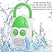Denpetec Waterproof Shower Radio, AM/FM Bathroom Radio with Top Handle, Mini Portable Hanging Shower Radio, Built-in Speaker, Adjustable Volume
