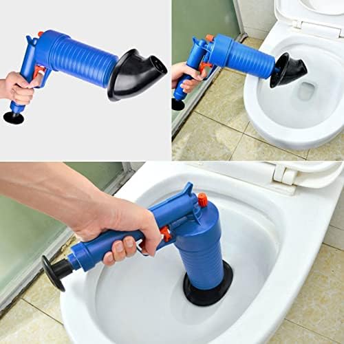 Toilet Drain Blaster, Efficient High Pressure Easy To Operate Durable Clogged Toilet Pipe 4 Rubber Plug for Sewers for Sinks