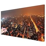 Diamond Painting Grande 100x50cm, Diamond Painting Adultos Ciudad Manualidades Adultos, 5D Pintura Diamante Adultos Edificio Kit, DIY Pintar con Diamantes Regalos Originales para Mujer Decor -2928