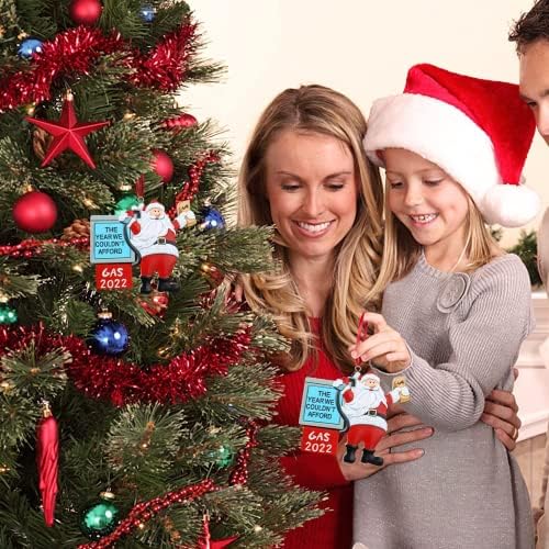 OBEST 2022 Christmas Santa Claus Ornament Pendant for Christmas Tree, Red Gift Box Packaging, Unique Fun Small Cute Christmas Tree Decorations Hanging Decor Xmas Creative Gift