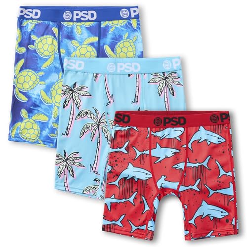 Image of PSD Underwear Youth Boys Boxer Brief - Various Print Comfortable Active Underwear for Boys, Kids Boys Underwear Packs