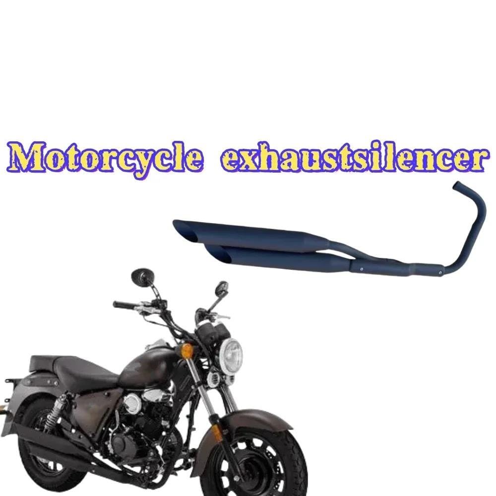 Sistema di Scarico per Motocicletta, marmitta, Tubo di Scarico per Keeway Superlight 125/150 / 200, Kit Completo di Accessori per la Modifica