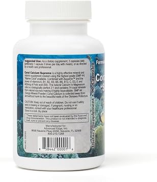 Bobs Best Coral Calcium Supreme I 100% Pure Marine Coral, 74 Trace Minerals I 90 Capsules, Pack of 1