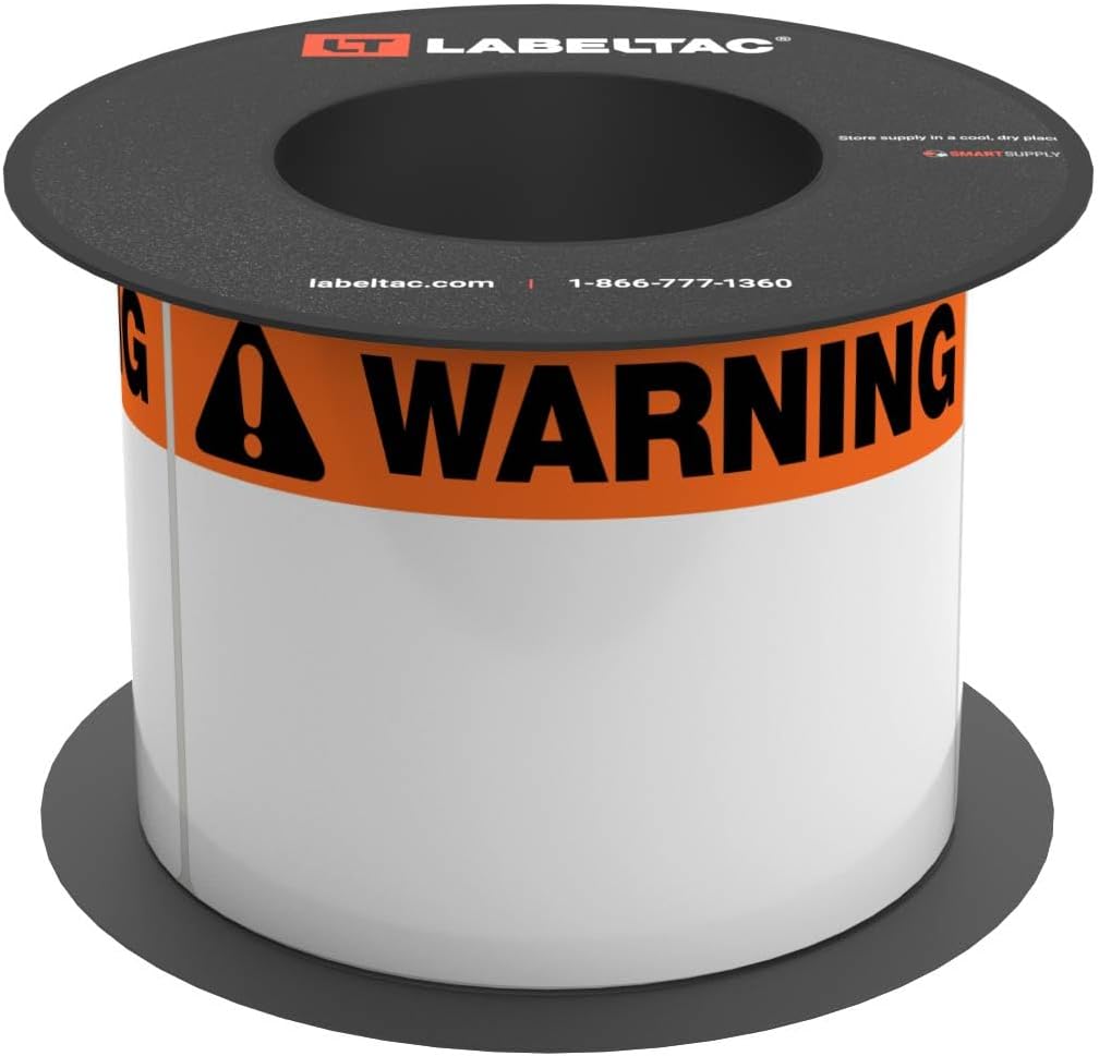 LT9 Die-Cut Warning OSHA Header Roll - 4" x 6" [200 Labels]