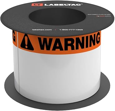 LT9 Die-Cut Warning OSHA Header Roll - 4" x 6" [200 Labels]