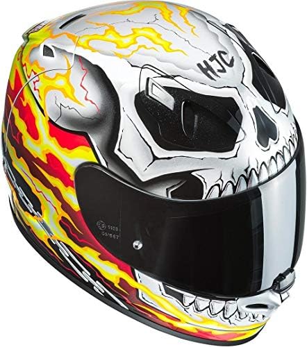 Spada Storm Graphique Ouvert Casque Moto - Brillant Blanc Rouge Bleu, M