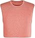 Mens Workout Cropped Tank Top Plain Vest Lightweight Basic Sleeveless Crop Tops Hot Shirts (Large, Pink)