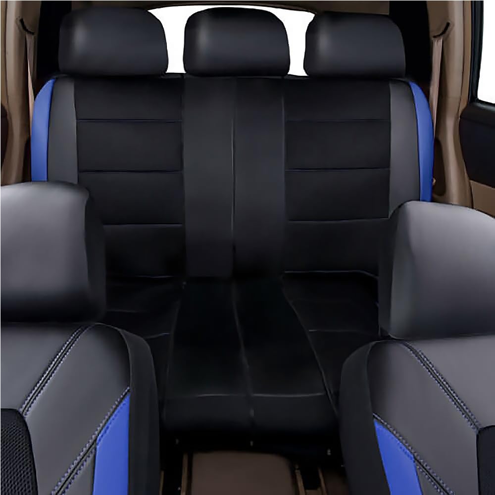 9Pcs Universel Housse de Siege Voiture pour Renault Laguna Coupé/Laguna Grandtour III II I (Typ T) DT0/G/B56/K56 5-Seats Couverture Couvre Sieges Avant Arrière Protection,Blue