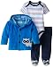 BON BEBE Baby Boys' Cute Raccoon Velour Hooded Jacket and Pant Set