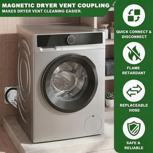 Conector magnético de ventilación de acero inoxidable para manguera 3