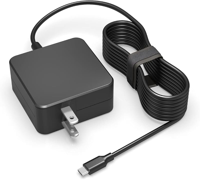Fast Charger Fit for Asus Chromebook, 45W USB C 7.5FT Cable Compact Design