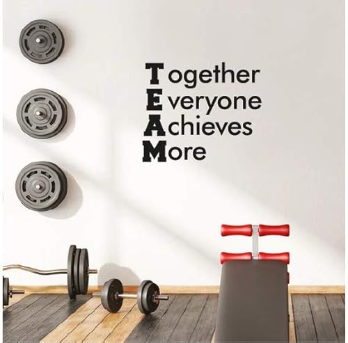 Miniatura 2 de TEAM - Together Everyone Achieves More - Grupo de equipo motivacional inspiración, vinilo para pared, decoración de pared para el hogar, habitación,