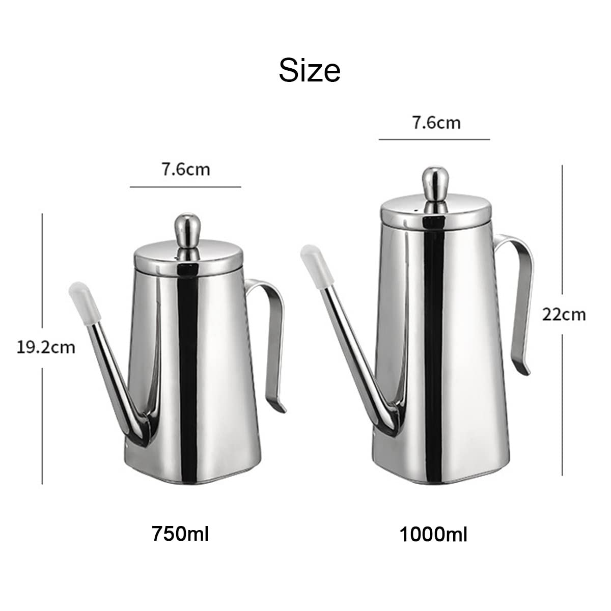 Dispenser per olio d'oliva in acciaio inossidabile 304, contenitore per olio e aceto da cucina, perfetto per cucinare e barbecue, bottiglia resistente per olio
