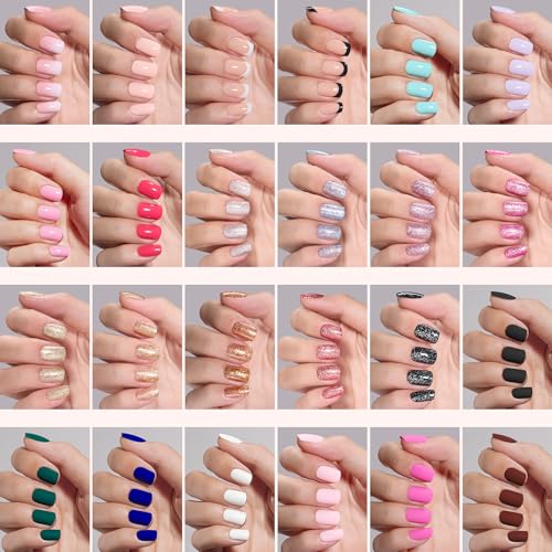Beetles Press On Nails Kit - Prism Pop | 720Pcs 24 Colors Short Square $12.99 + 35% Off Code EQ7B9HR7 - image 3