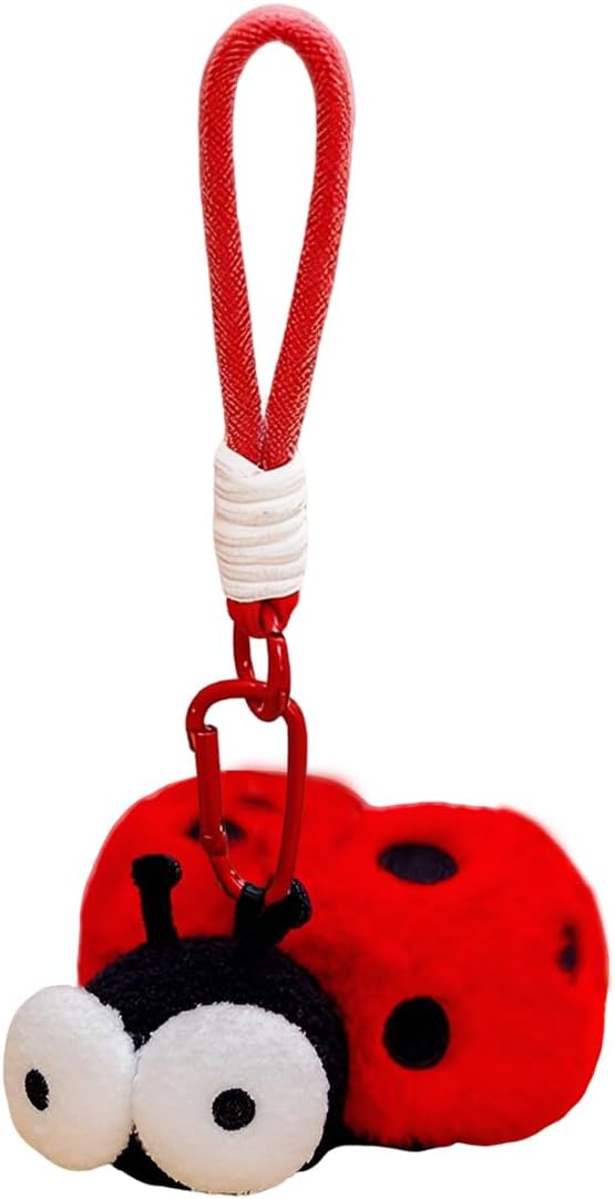 Insect Keychain Plush–Bug Bag Charms for Women,Cute Keychains for Backpacks,Purses, and Car Keys