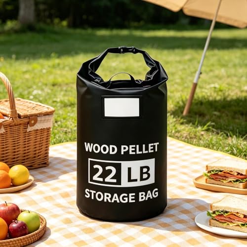 Almacenamiento de pellets para asado en jardín y pícnic familiar al aire libre 4