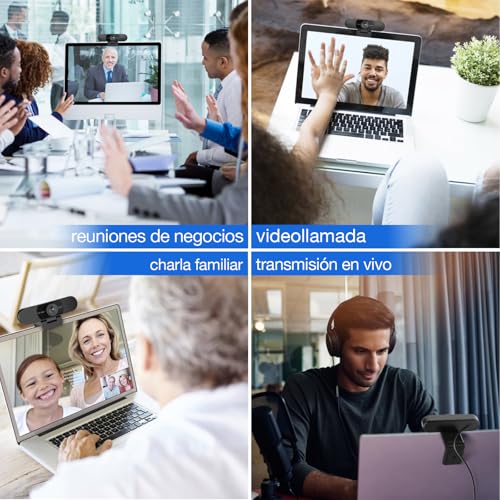 EMEET Webcam 1080P con Micrófono C960 Cámara Web de Transmisión de 2 Micrófonos con Cubierta de Privacidad, Vista de 90°, Webcam USB Plug & Play para Llamadas/Conferencias, Zoom/Skype/Youtube - imagen 7